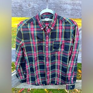 J Crew Boys Size 14 Stewart Tartan plaid dress shirt. EUC